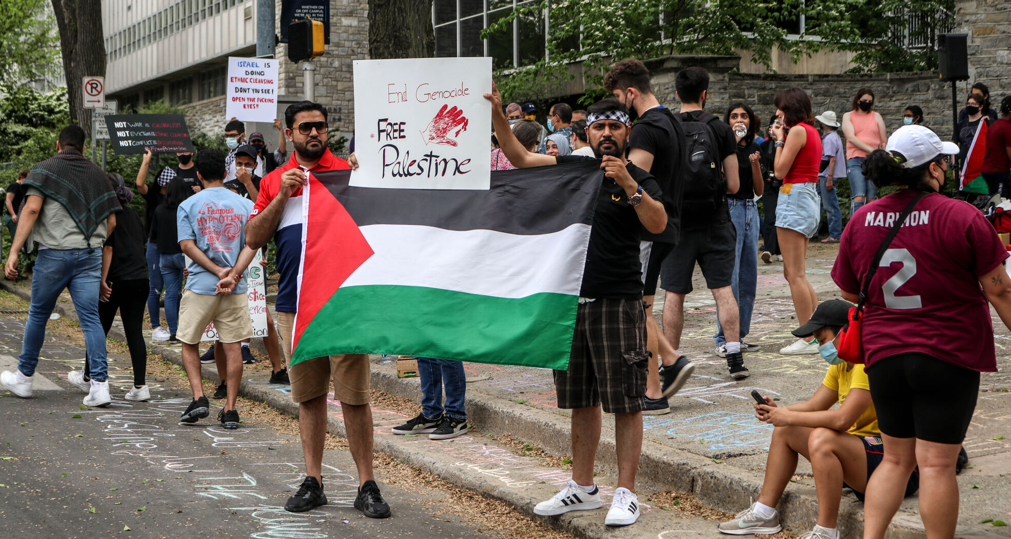 Protest for Palestine, protestors